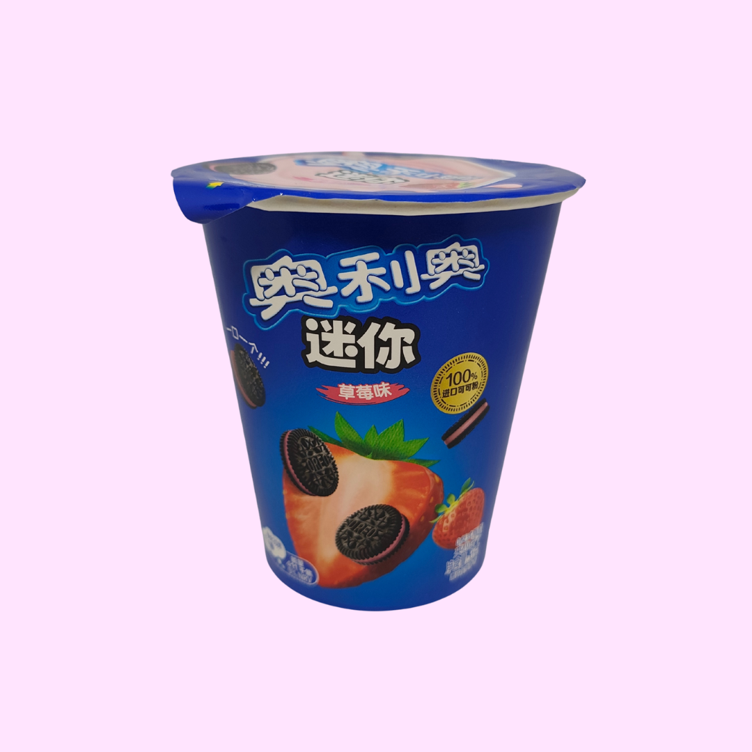 Oreo Mini Cookies Strawberry (China) 55g - SNACKS24.AT