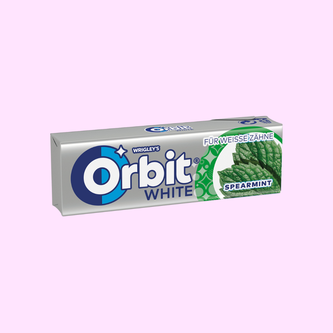 Orbit White Spearmint Kaugummi Sugarfree 10 Dragées 14g - SNACKS24.AT