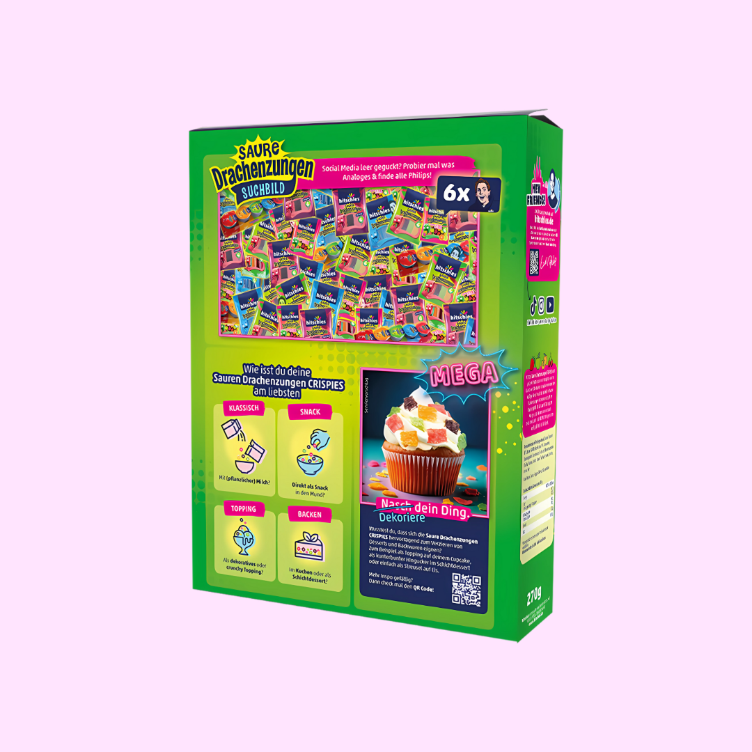 hitschies Saure Drachenzungen Crispies 270 g