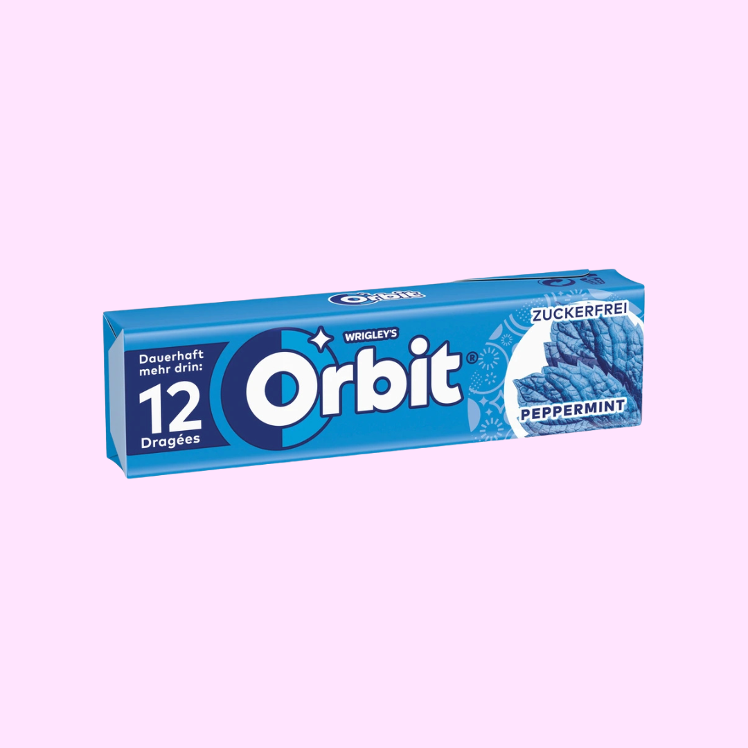 Orbit Peppermint Kaugummi 12 Dragées 16,8g - SNACKS24.AT