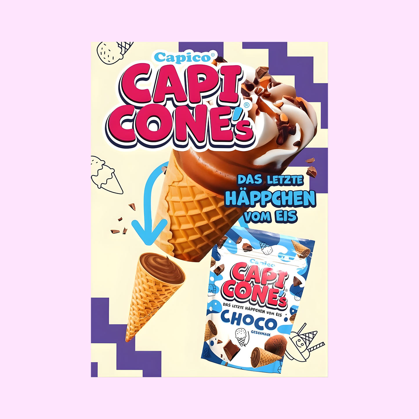 Capico Capi Cones Choco 70g - SNACKS24.AT