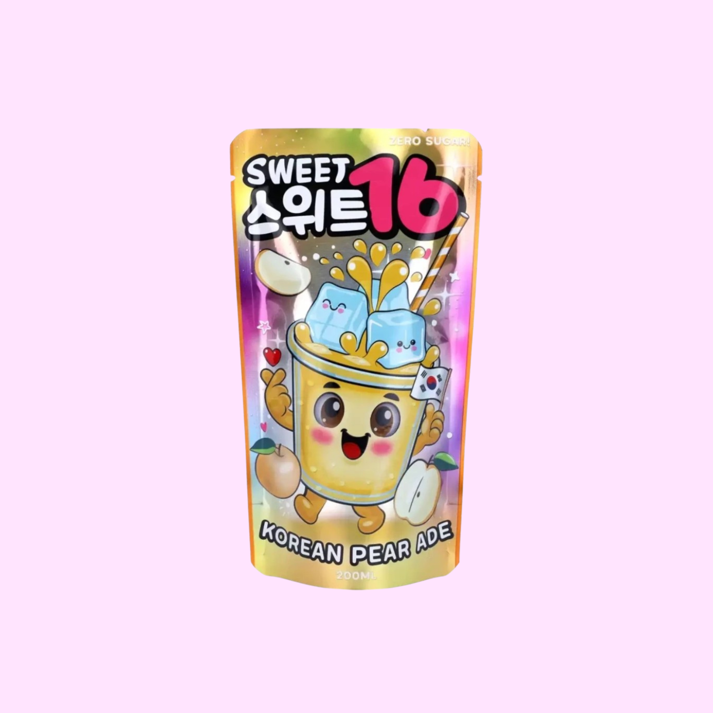 Sweet16 Korean Pear Ade Zero Sugar 0,2l - SNACKS24.AT