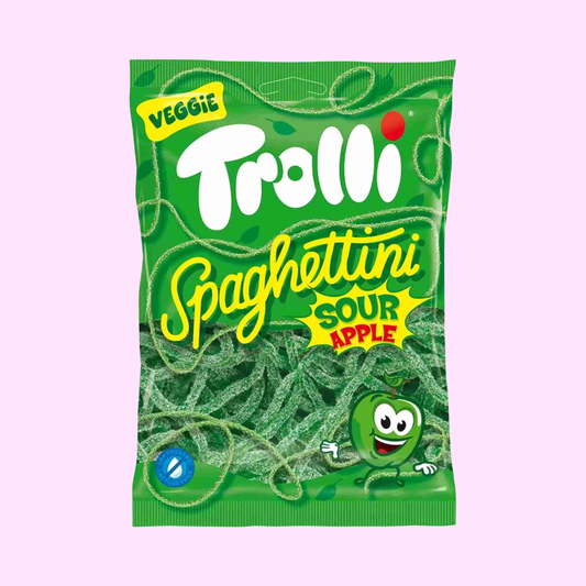 Trolli Spaghettini Sour Apple 100g - SNACKS24.AT