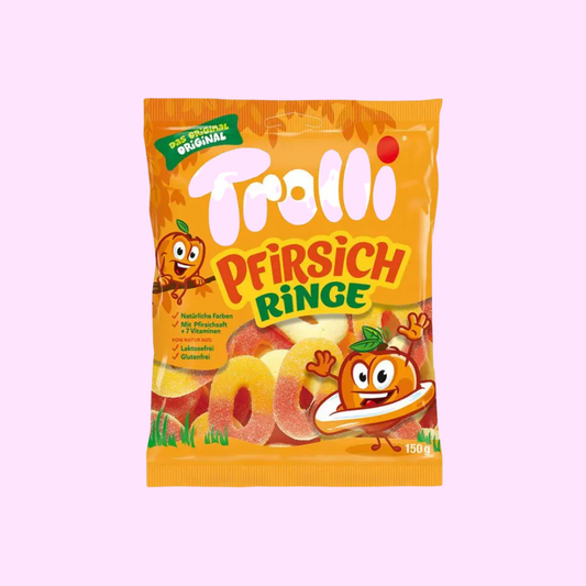 Trolli Pfirsich Ringe 150g - SNACKS24.AT