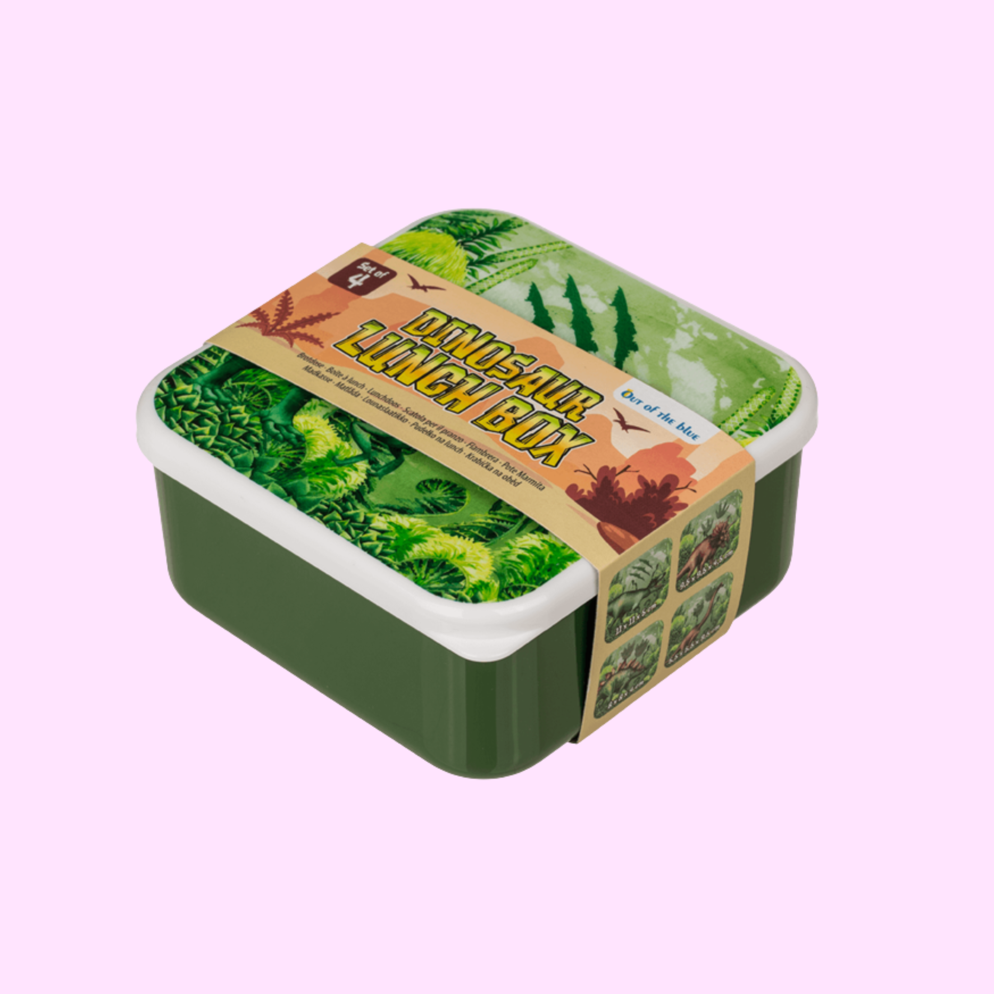 Brotdose, Dinosaurier, Kinder, Lunchbox, Essensbehälter, 4erSet, Größen, Kunststoff , bunt, fröhlich, kindgerecht , Kinder, Eltern, Schule, Kindergarten , Essen, Aufbewahrung, Mahlzeiten, Snacks, Mittagessen, Pausenbrot, Lunch , Frühstücksdose, Vesperdose, Dino, BrotdosefürKinder , Essensdose, Behälter , Aufbewahrungsbox, Behältnis , Küchenutensilien, Kinderaccessoires , Geburtstagsgeschenk, Einschulung, Mitbringsel, Geschenkidee , exclusive