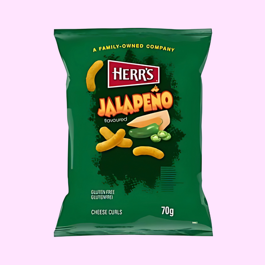 HERRS Jalapeño Cheese Curls 70g - SNACKS24.AT