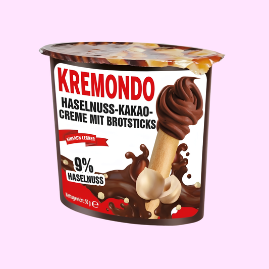 Kremondo Brotsticks mit Haselnuss-Kakao Creme 50g - SNACKS24.AT