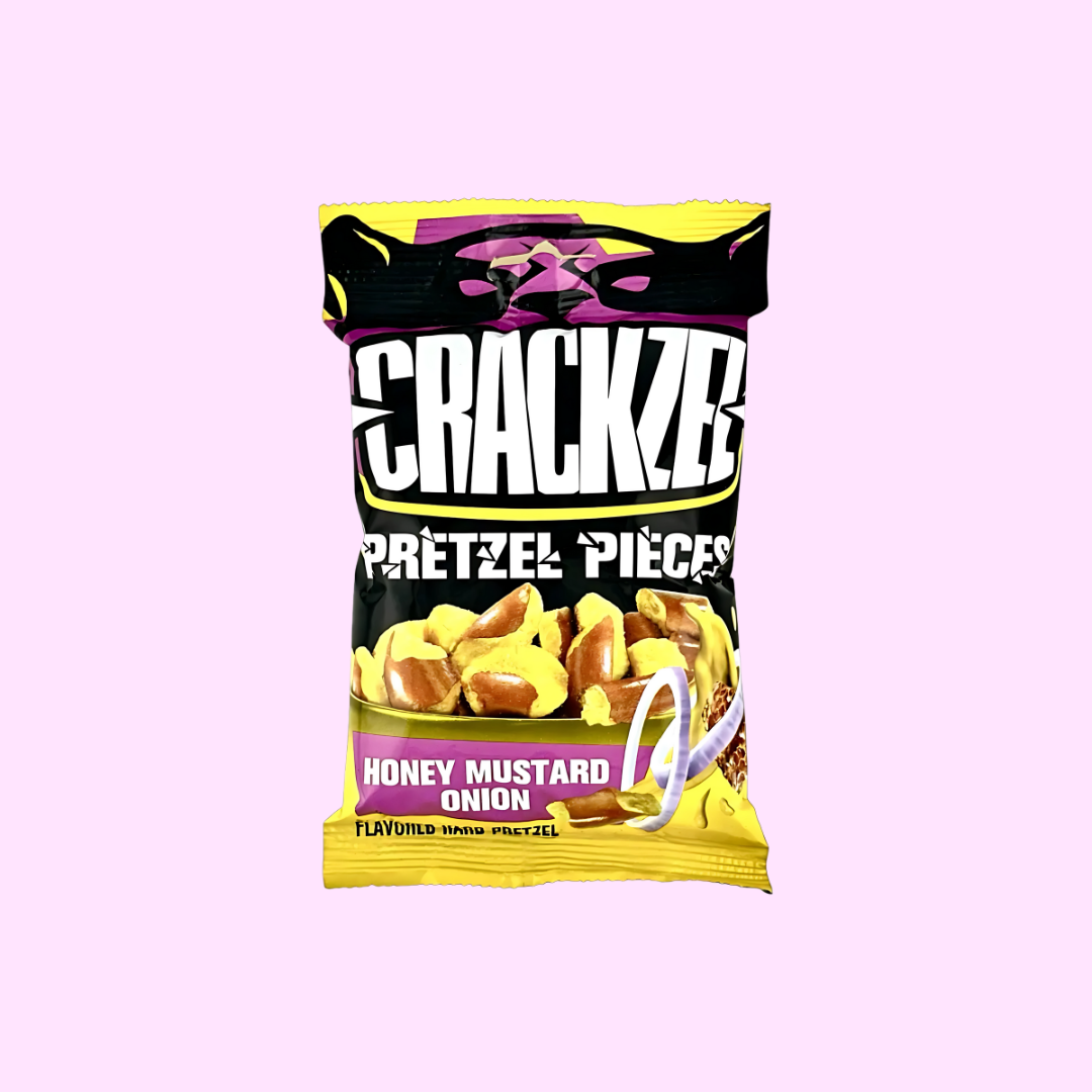 Crackzel Pretzel Pieces - Honey Mustard Onion 85g - SNACKS24.AT