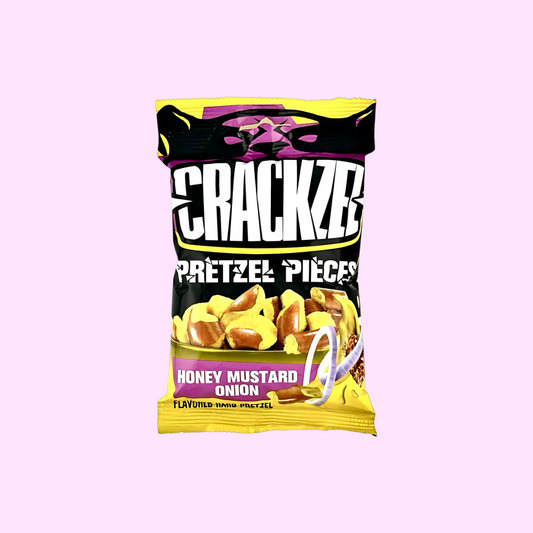 Crackzel Pretzel Pieces - Honey Mustard Onion 85g - SNACKS24.AT