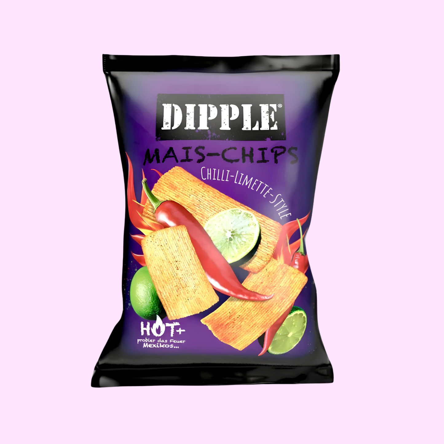 Dipple Mais-Chips - Chilli Limette 90g - SNACKS24.AT