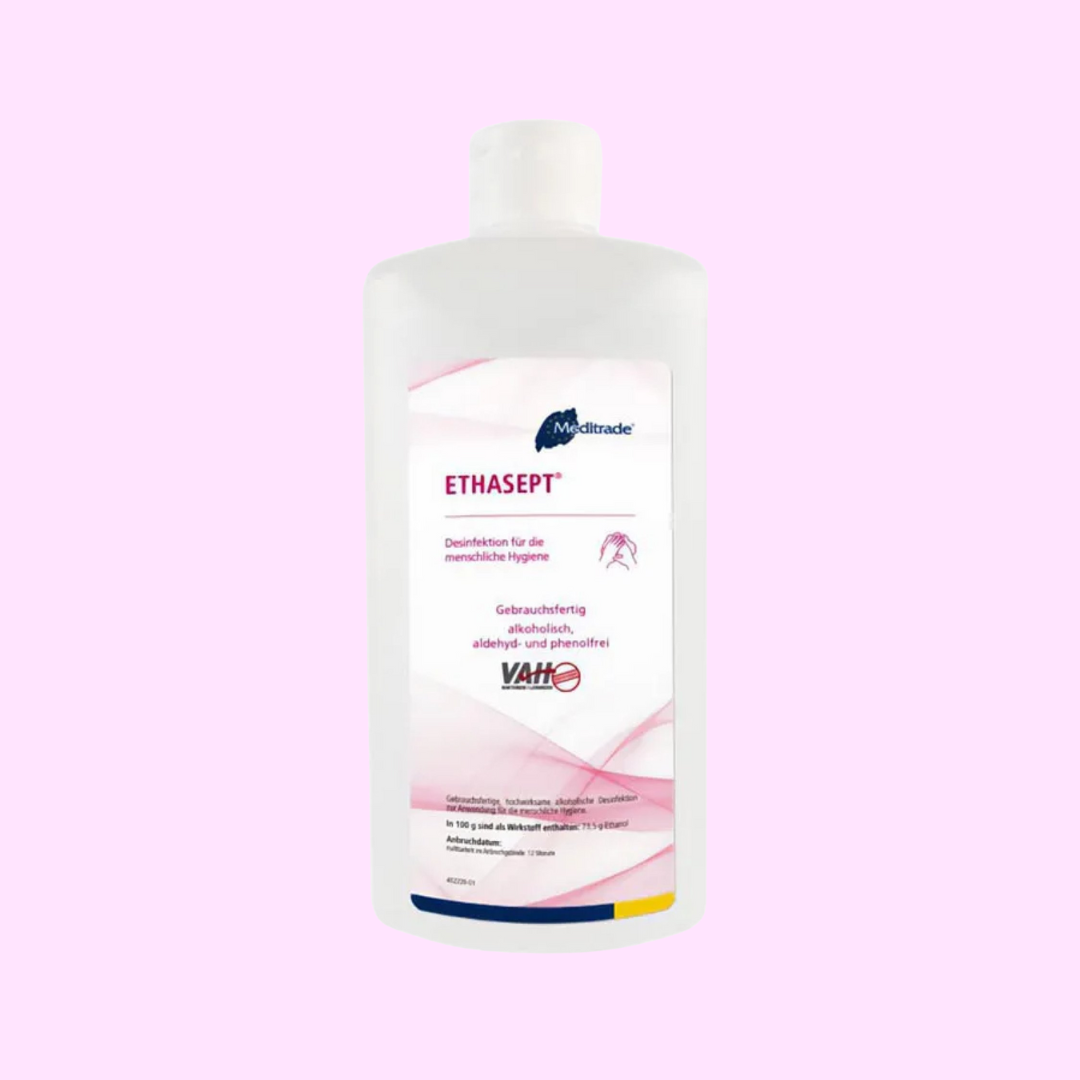 Meditrade Ethasept® Händedesinfektionsmittel Alkoholisches Händeantiseptikum für die persönliche Hygiene 500 ml - Flasche