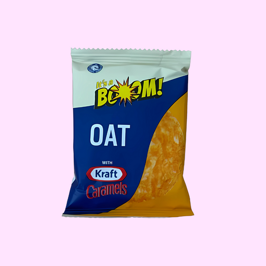 It’s A Boom! Kraft Oat Caramel Biscuits 22g - SNACKS24.AT
