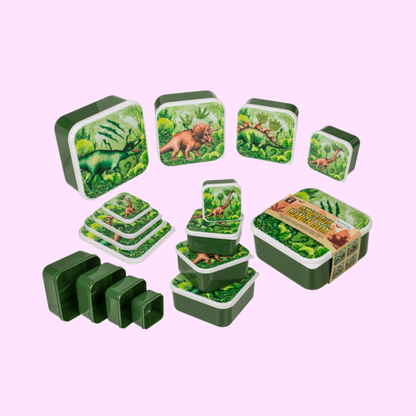 Brotdose, Dinosaurier, Kinder, Lunchbox, Essensbehälter, 4erSet, Größen, Kunststoff , bunt, fröhlich, kindgerecht , Kinder, Eltern, Schule, Kindergarten , Essen, Aufbewahrung, Mahlzeiten, Snacks, Mittagessen, Pausenbrot, Lunch , Frühstücksdose, Vesperdose, Dino, BrotdosefürKinder , Essensdose, Behälter , Aufbewahrungsbox, Behältnis , Küchenutensilien, Kinderaccessoires , Geburtstagsgeschenk, Einschulung, Mitbringsel, Geschenkidee , exclusive
