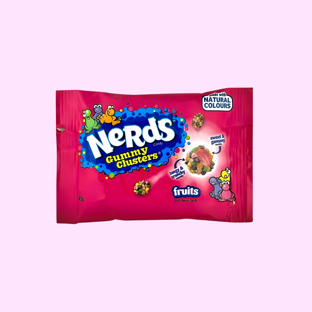 Nerds Gummy Cluster - Fruits Red Bag 45g