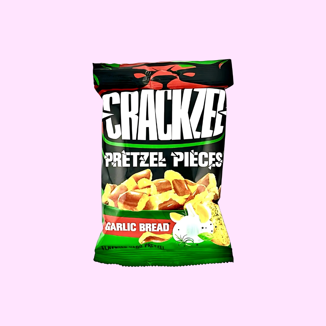 Crackzel Pretzel Pieces - Garlic Bread 85g - SNACKS24.AT