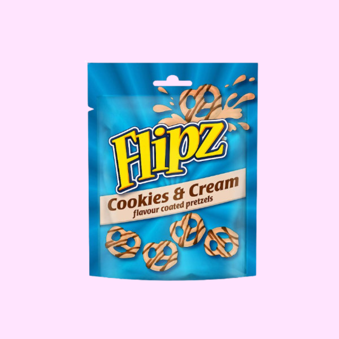 Flipz Cookies & Cream Coated Pretzels 90g