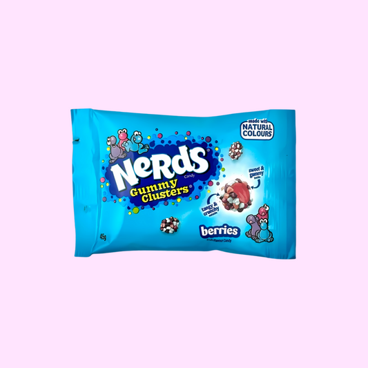 Nerds Gummy Cluster - Berries Blue Bag 45g
