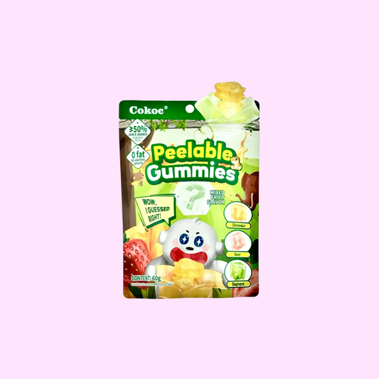 Peelable Gummies - Mixed Fruits (Green) 60g - SNACKS24.AT