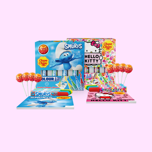 Chupa Chups Colour Kit 48g – Hello Kitty & Schlümpfe