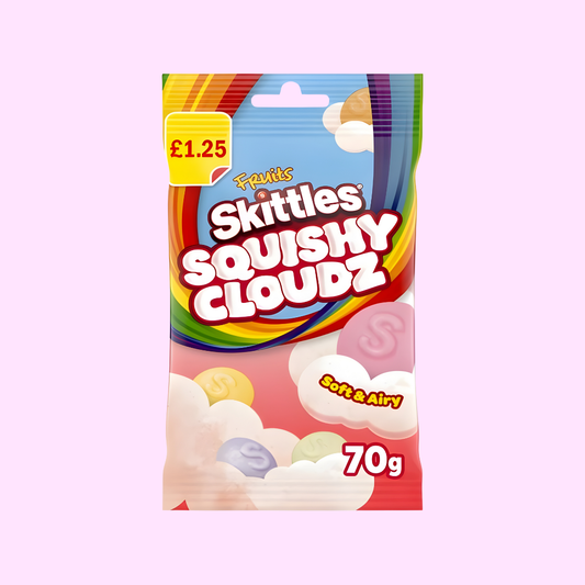 Skittles Squishy Cloudz Fruit- Red 70g - SNACKS24.AT