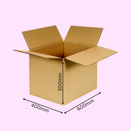 Faltkarton für Umzug, Archiv, Lager, Versand usw. 2-wellig 600x400x300 mm