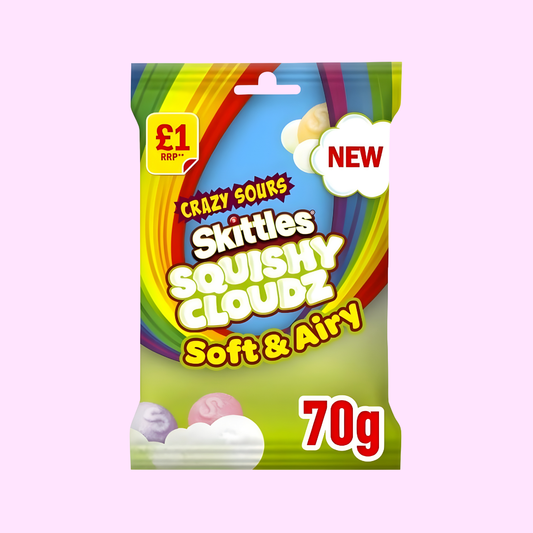 Skittles Squishy Cloudz Sours - Green 70g - SNACKS24.AT