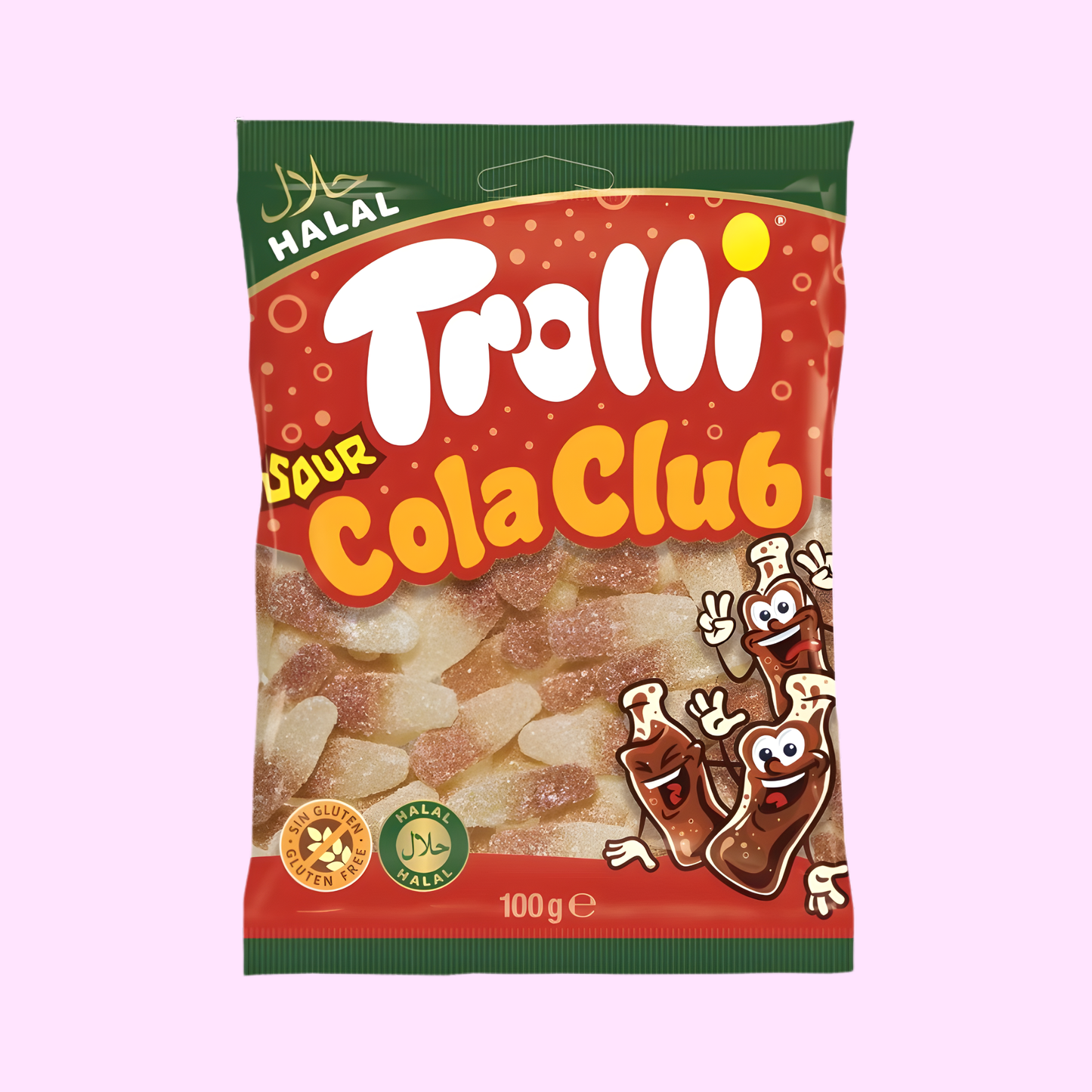 Trolli Halal Sour Cola Club 100g - SNACKS24.AT