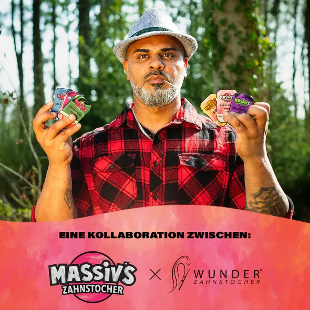 Massivs Zahnstocher mit Geschmack - BIG M - Peach Ice - SNACKS24.AT