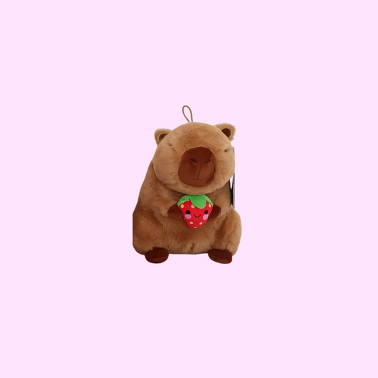 Capybara mit Erdbeere ca. 20cm.