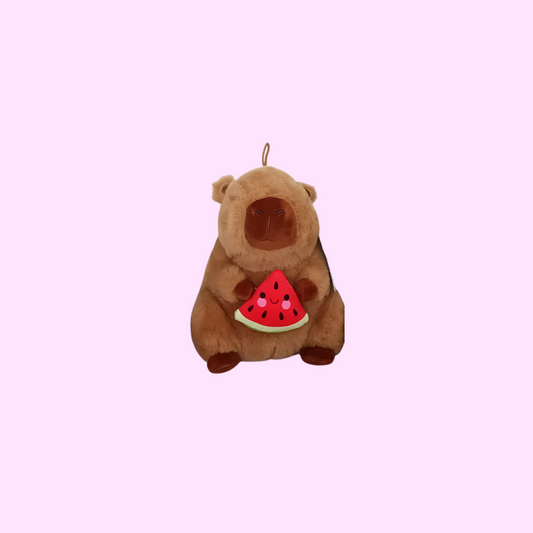 Capybara mit Wassermelone ca. 20cm.
