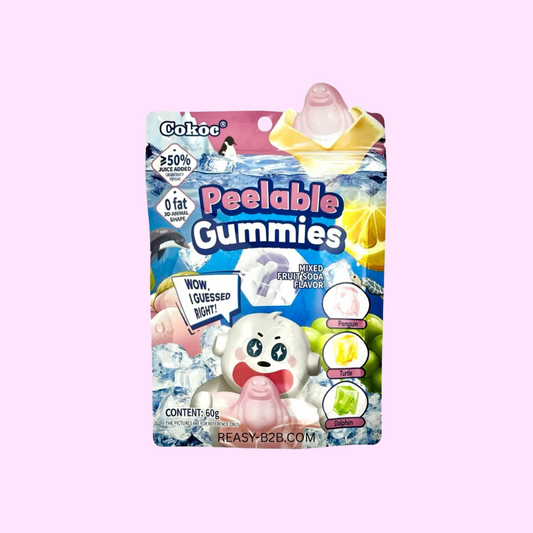 Peelable Gummies - Mixed Fruits Soda (Blue) 60g - SNACKS24.AT